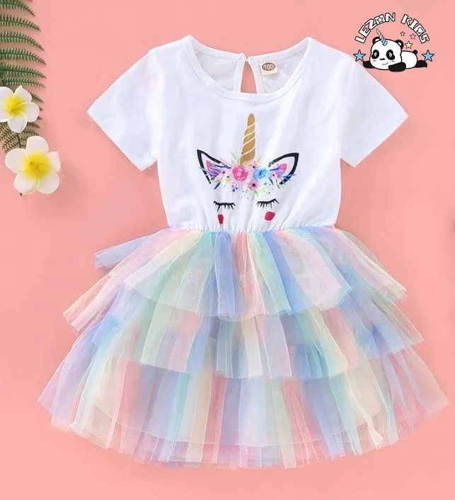 LEZONKIDS - 2020 Custom Children Clothing Frocks for 12 Years Girls Princess Dress Kids